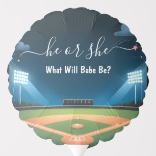 By Team Ball Game Pitch Fun Baseball Gender Reveal Balloon