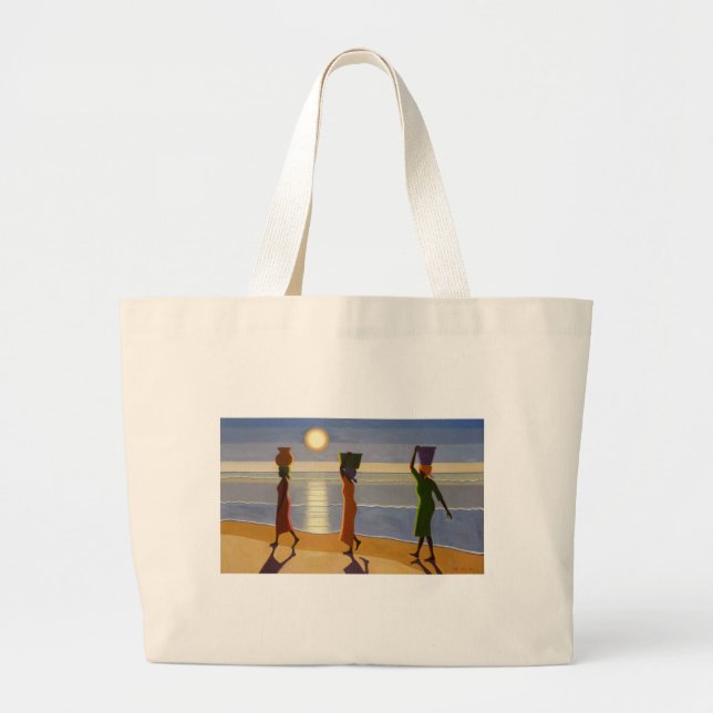 By the Beach 2007 Large Tote Bag (Front)