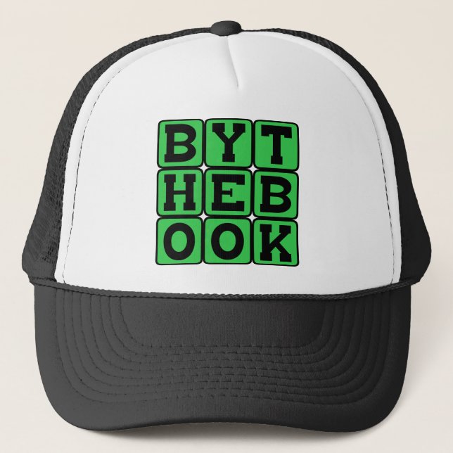 By The Book, Personality Trait Trucker Hat (Front)
