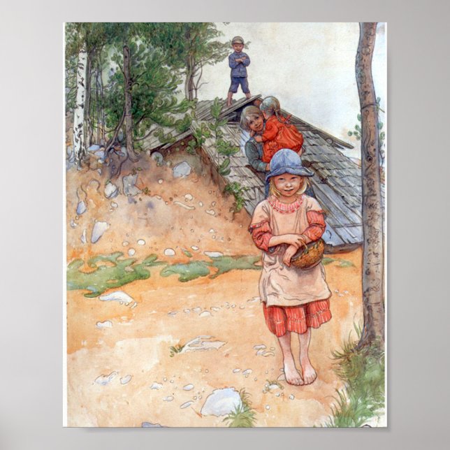 By The Cellar - Carl Larsson 1917 Poster (Front)