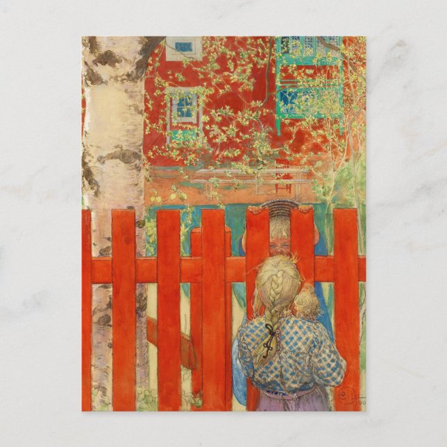 By the Fence Postcard (Front)