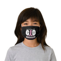 By The Grace God Im A Survivor Breast Cancer Kids' Cloth Face Mask