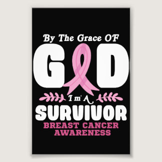 By The Grace God Im A Survivor Breast Cancer Photo Print