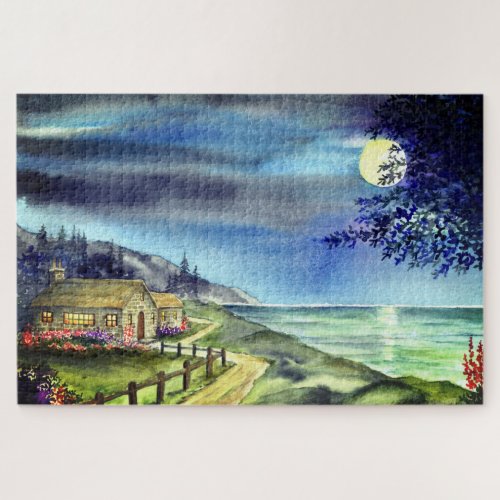 By The Light of The Silvery Moon Jigsaw Puzzle