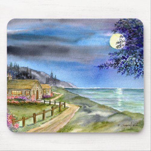 By the light of the silvery moon mouse pad