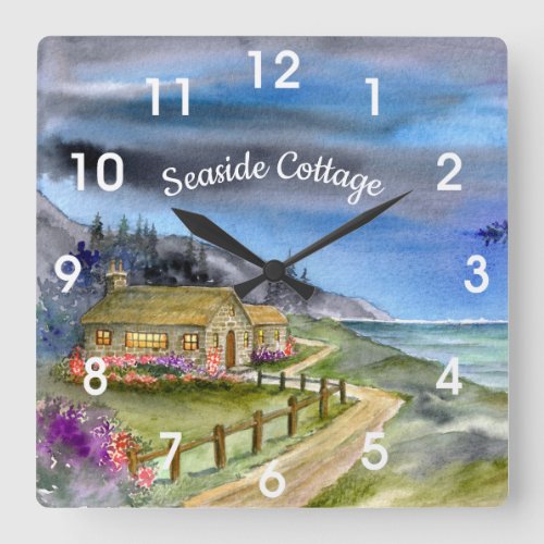 By the light of the silvery moon square wall clock