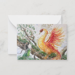 By the power of the phoenix note card