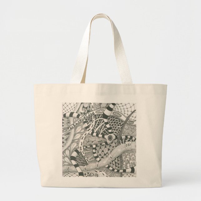 by The Ragged Edge Large Tote Bag (Front)