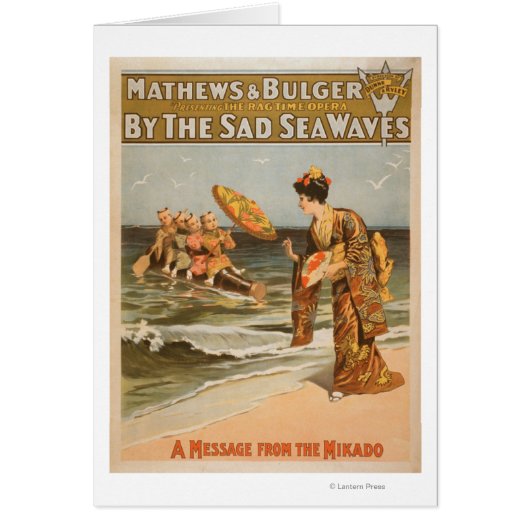 By the Sad Sea Waves "Message from Mikado" Cards (Front)