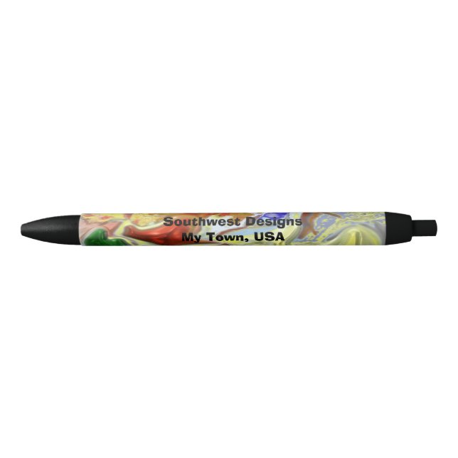 By the Sea Abstract Design Pen (Front)