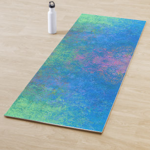 By the Sea Alcohol Ink, Abstract Acrylic Pour Yoga Mat