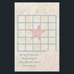 By the Sea Bingo<br><div class="desc">Play bingo at your next shower. Matches our by the sea invitations. Customize text as needed.</div>
