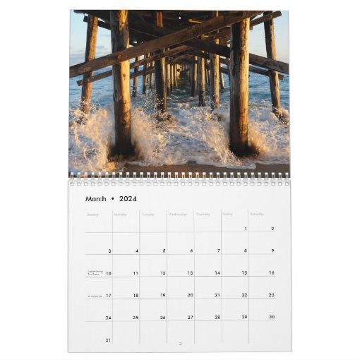 By The Sea Calendar 