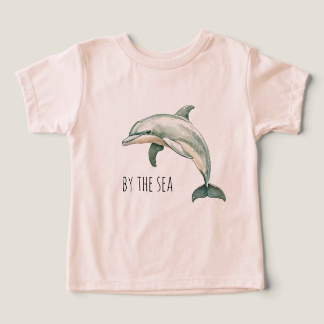 By the sea dolphin toddler t-shirt (Design Front)