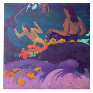 By the Sea, Gauguin Ceramic Tile