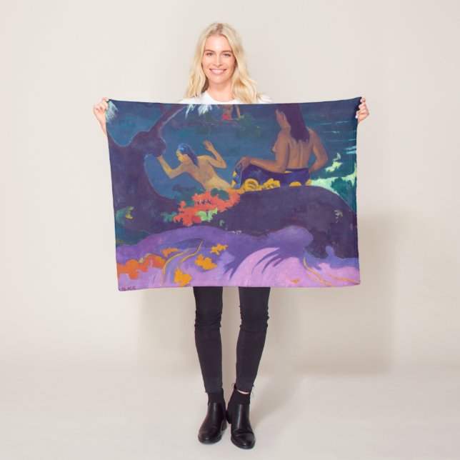 By the Sea, Gauguin Fleece Blanket (In Situ)