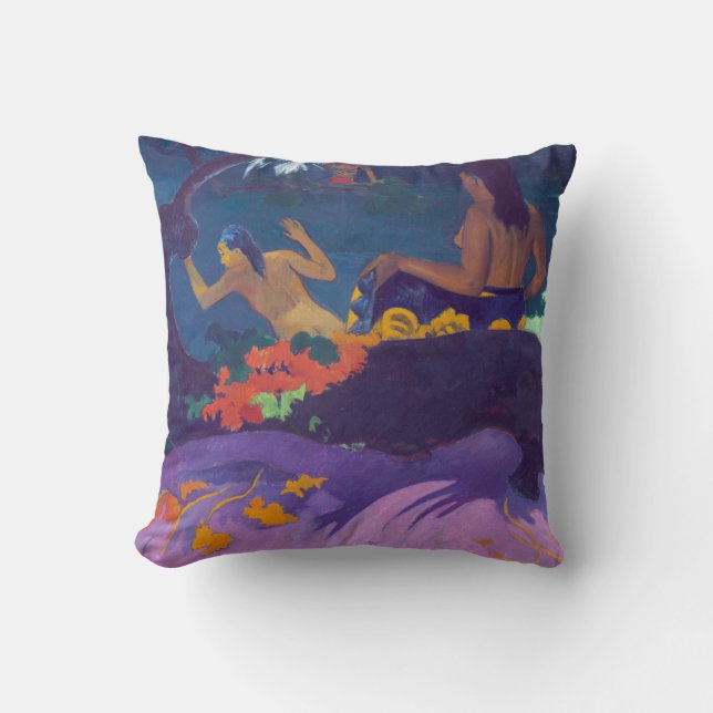 By the Sea, Gauguin Throw Pillow (Front)