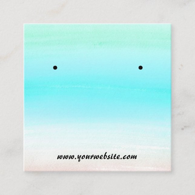 By The Sea Gradient Earrings Display Card (Front)