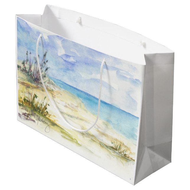By the Sea Large Gift Bag (Back Angled)