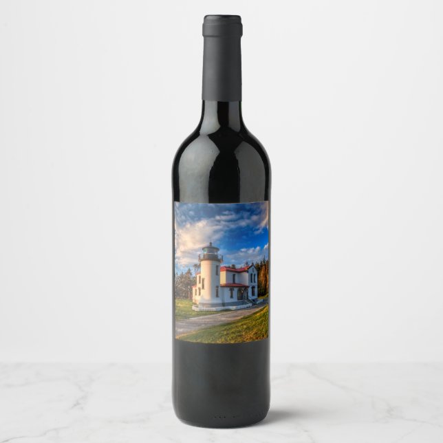 By the Sea Light House Wine Label (Front)