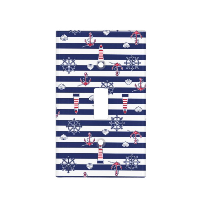 By The Sea Pattern Light Switch Cover (Front)