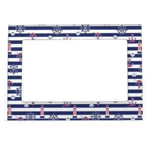 By The Sea Pattern Magnetic Frame