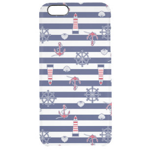 By The Sea Pattern Clear iPhone 6 Plus Case