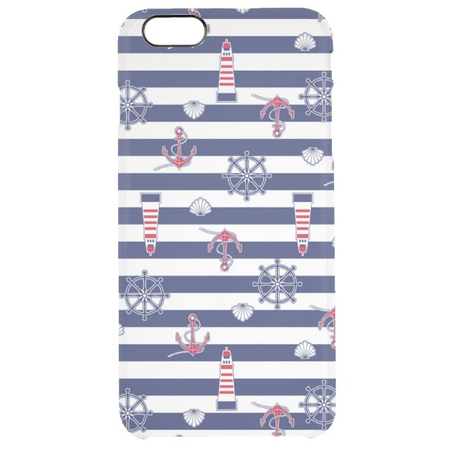 By The Sea Pattern Uncommon iPhone Case (Back)