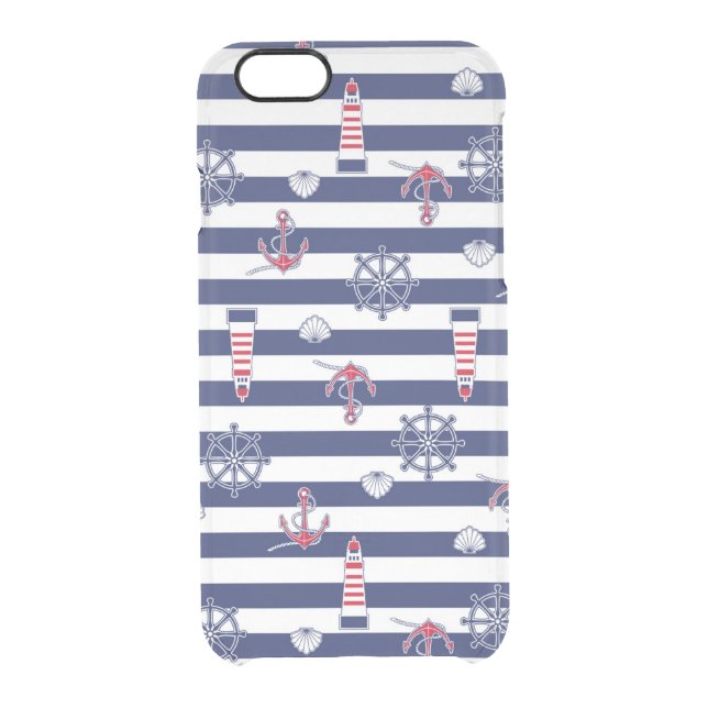 By The Sea Pattern Uncommon iPhone Case (Back)