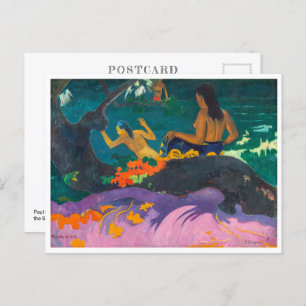 By the Sea Paul Gauguin Photo Print Postcard