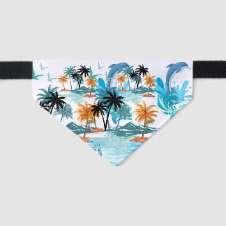 By The Sea Pet Bandana Collar