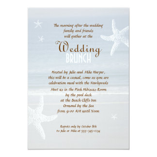 By the Sea Post-Wedding Brunch Invitation