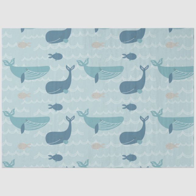 By the Sea Series Design 2 Tissue Paper (Front)