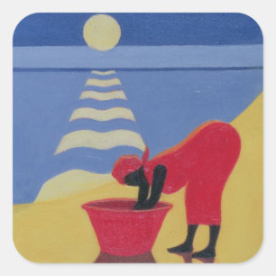 By the Sea Shore 1998 Square Sticker