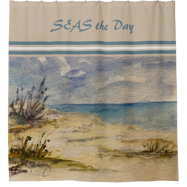 By the Sea Shower Curtain (Front)