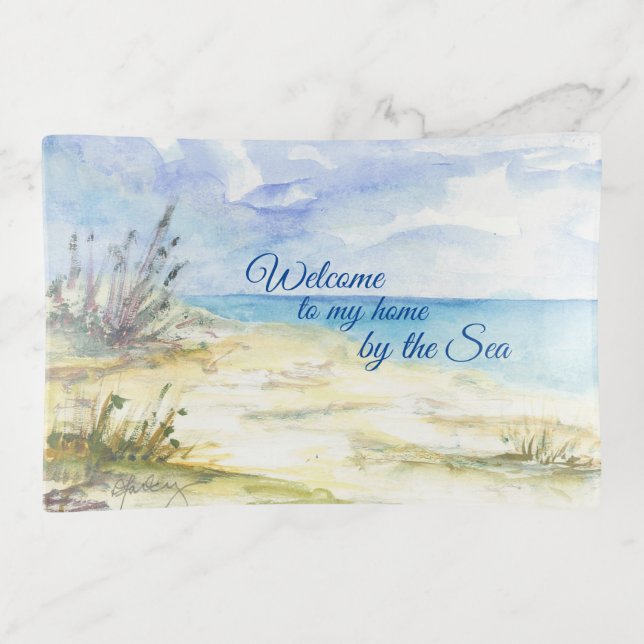 By the Sea Trinket Tray (Front)