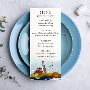 By The Sea Wedding Menu