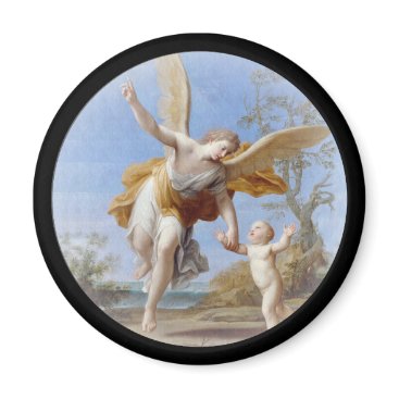 By the Seashore Angel and Child Magnet By the Seashore Angel and Child Magnet