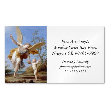 By the Seashore Angel and Child Magnetic Business Card By the Seashore Angel and Child Magnetic Business Card