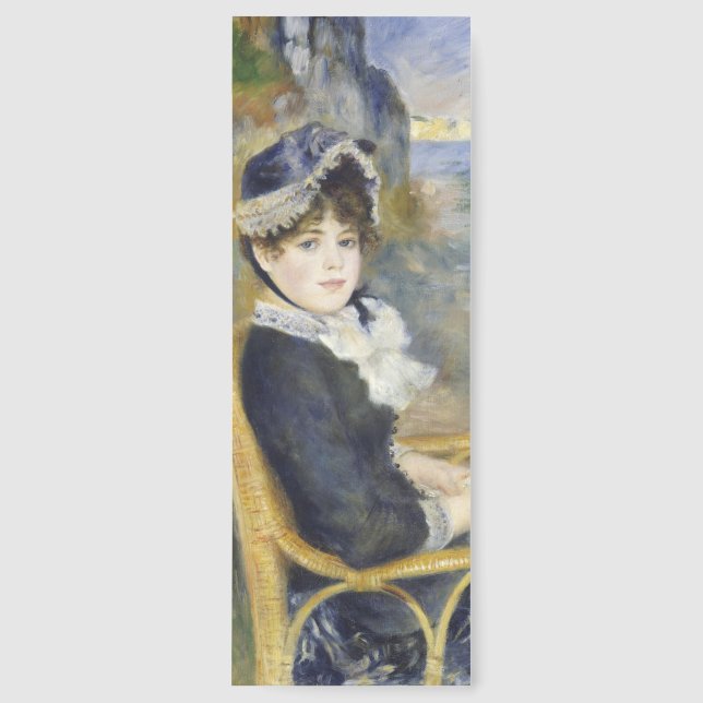 By the Seashore, Oil Painting Portrait, Renoir Bookmarks (Front)