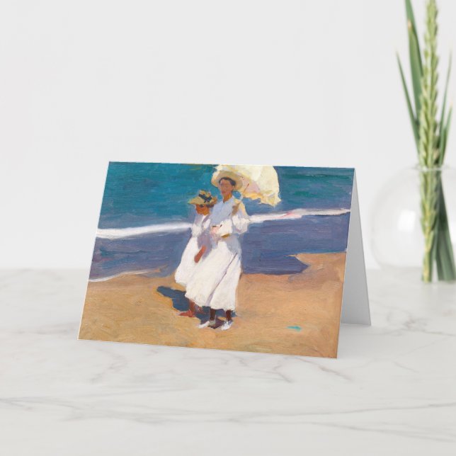 By the Seaside | Joaquín Sorolla Card (Front)