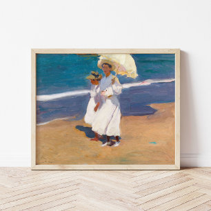 By the Seaside Joaquín Sorolla Poster