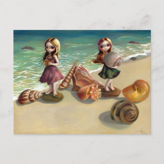 "By the Seaside" Postcard