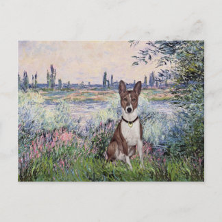 By the Seine - Basenji Postcard