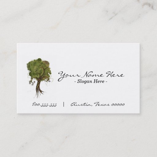 Customizable "By The Tree"  Business Card
