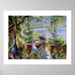 "By the Water" by by Pierre-Auguste Renoir Poster