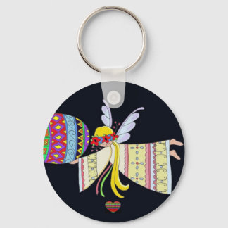 By the Wings of an Angel Ukrainian Folk Art Keychain