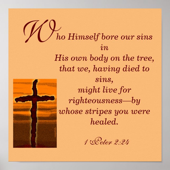 By Whose stripes you were healed Poster (Front)