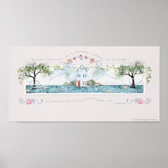 By Wisdom A House Is Built Poster (Front)