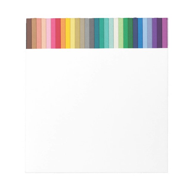 BYB2 SOLID STRIPES WALLPAPER BACKGROUNDS COLORFUL NOTEPAD (Front)